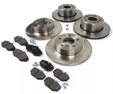 New Complete Brake Kit with Pads Rotors Bolts for Land Rover Discovery 2 (1999-2004)