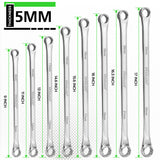 8 Pcs Extra Long Double Box End Wrench Set 8 - 24mm Aviation Spanner With Pouch