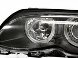 DEPO Angel Halo Headlight + Clear Corner Light For 2002-2006 BMW E46 3-Series 4D/5D