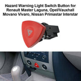 Hazard Warning Light Switch Button for Renault Opel/Vauxhal Nissan 8200002441