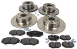 New Complete Brake Kit with Pads Rotors Bolts for Land Rover Discovery 2 (1999-2004)