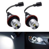 White LED Angel Eye Halo Ring Marker Light Bulbs 2PCS for BMW E39 E60 E63 E64 E53 X3 X5