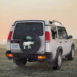 New Genuine Soft Vinyl Spare Tire Cover w/ Rhino Elephant Wolf Design LRN50240 for Land Rover