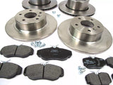 New Complete Brake Kit with Pads Rotors Bolts for Land Rover Discovery 2 (1999-2004)