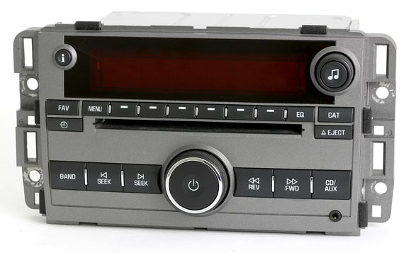 Saturn Vue 2009 Gray Radio AM FM CD Player w Auxiliary Input - 20790696