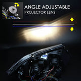 Projector Headlights Black [3D U-Halo DRL+LED Signal] For 09-12 BMW E90 3-Series M3 4D Sedan