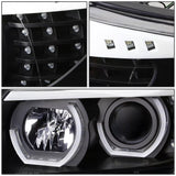 Projector Headlights Black [3D U-Halo DRL+LED Signal] For 09-12 BMW E90 3-Series M3 4D Sedan