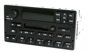 Ford Expedition 2000-2002 Radio AM FM Cassette CD Controls YL1F-18C870-GA