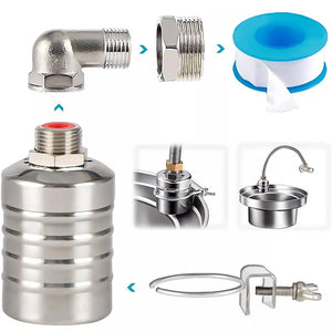 Stainless Steel Fully Automatic Water Level Control Float Valve for Tank Fountain Pool Trough