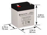 New Replacement Battery For Mighty Max ML5-12 12 Volt 5 AH T1 SLA Premium  SP125T1