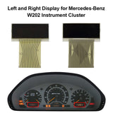 Left + Right LCD Display Screen for Mercedes-Benz E-Class(W210) C-Class (W202) CLK-Class (W208) SLK-Class (R170) Speedometer Instrument Cluster Pixel Missing Repair