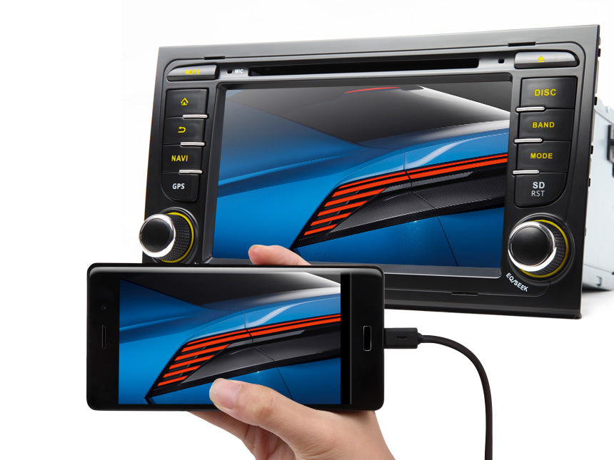 Android Multimedia Radio GPS CD DVD Stereo Head Unit For Audi A4 S4 B6 –  German Audio Tech