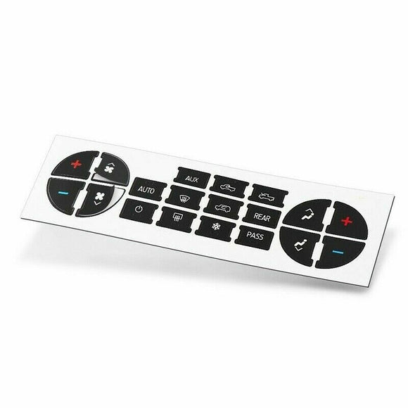 AC Climate Control Dash Button Repair Decals for GMC Buick Chevrolet Chevy Tahoe Yukon