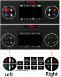 AC Climate Control Dash Button Repair Decals for GMC Buick Chevrolet Chevy Tahoe Yukon