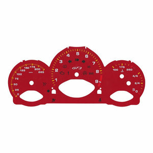 Red Gauge Face for Porsche 987 Cayman/Boxster Instrument Cluster 225MPH, 9000rpm