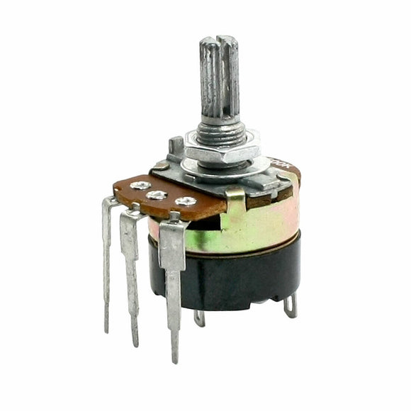 Type B 500K Ohm Single Turn Switch Carbon Variable Potentiometer