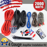 Red 4 AWG Gauge Amplifier Installation Wiring Complete Kit + RCA Interconnect US