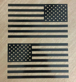 American Flag Sticker Decal (MIRRORED) Set - Premium Vinyl Die Cut Graphic