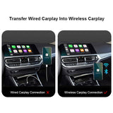 Auto Wired To Wireless Carplay Dongle Smart Mirror Link Screen For Apple/Android