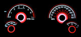 Red Glow Gauge Face Overlay for 1999-2005 Pontiac Grand Am GT GT1 Se Se1