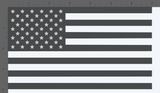 American Flag Sticker Decal (MIRRORED) Set - Premium Vinyl Die Cut Graphic