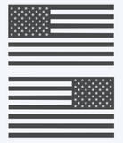 American Flag Sticker Decal (MIRRORED) Set - Premium Vinyl Die Cut Graphic